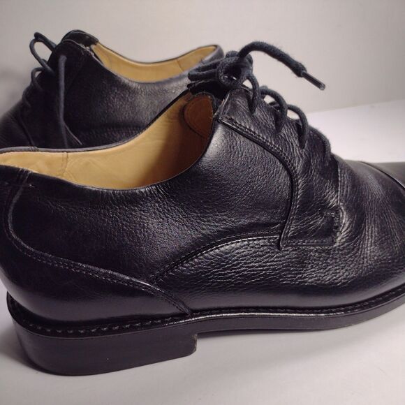 Studio Belvedere Black Leather Dress Shoes Men\'s Size 9.5 D Duke Oxford main image 7